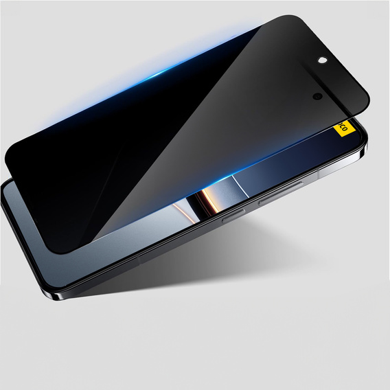 2x Szkło Prywatyzujące do Xiaomi Poco F7, ERBORD Anti-Spy Hartowane