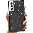 Etui Square Glitter do Samsung Galaxy S21, Black