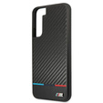 Etui BMW do Galaxy S22+ Plus, Triangles Collection, Czarne