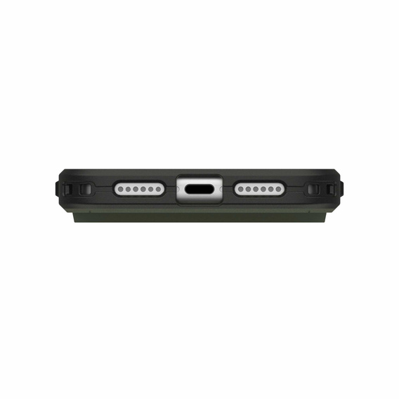 Etui Urban Armor Gear do iPhone 17 Pro Max, Civilian MagSafe, Olive / Orange