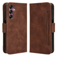 Etui z klapką do Samsung Galaxy A15 4G / 5G, Card Slot, brązowe