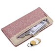 Etui z klapką do Samsung Galaxy S20 FE/5G, Wallet Pocket Zipper Lace, różowe