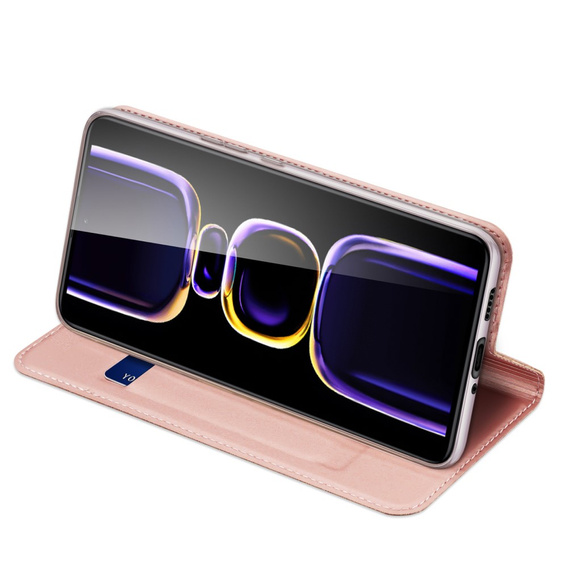 Etui Dux Ducis do Xiaomi Poco F5 Pro, Skinpro, różowe rose gold