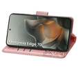 Etui z klapką do Motorola Edge 70, Butterfly, różowe
