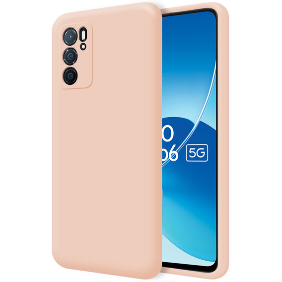 Etui do Oppo Reno 6 5G, Silicone Lite, różowe