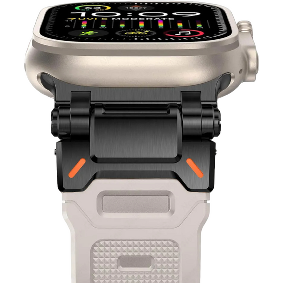 Pasek ERBORD ProTech do Apple Watch 1/2/3/4/5/6/7/8/9/10/11/SE Ultra 1/2/3 42/44/45/46/49mm, Biały