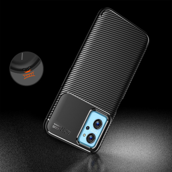Etui do Realme 9i / Oppo A96 / Oppo A36, Carbon Gel, czarne