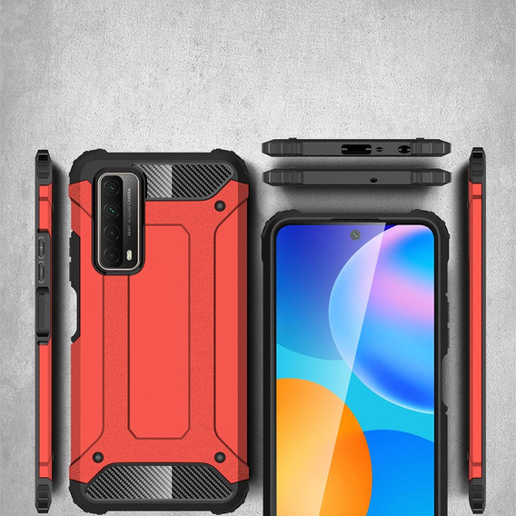 Etui do Huawei P Smart 2021, Obudowa TECH ARMOR Case, Czerwone
