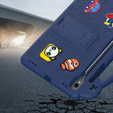Etui do Samsung Galaxy Tab S7/S8/S9, Cute Patterns, z podstawką, Granatowe