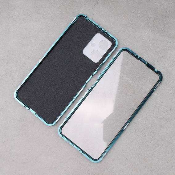 Etui do Xiaomi Redmi Note 12, ERBORD Glass Armor Leather, niebieskie