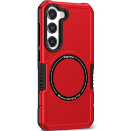 Etui do Samsung Galaxy S23 Plus, Protective MagSafe, czerwone