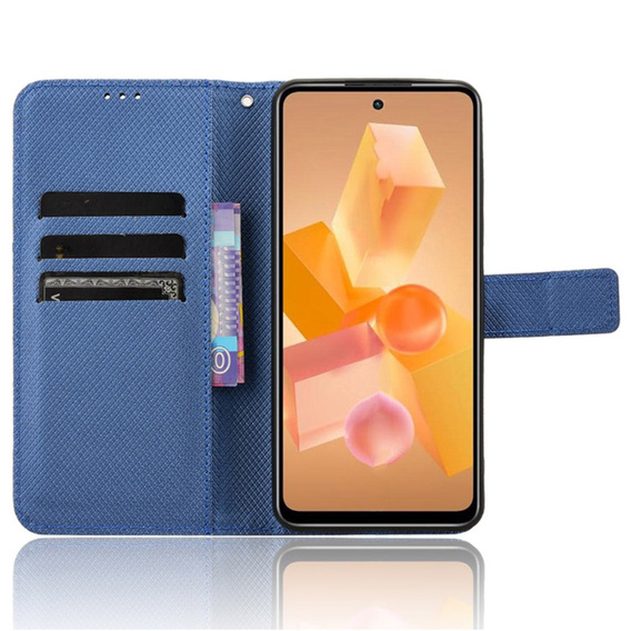 Etui z klapką do Infinix Hot 40i, Wallet Smart Magnet, niebieskie