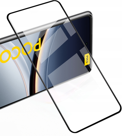 1x Szkło Hartowane do Xiaomi Poco F7, ERBORD 3D pełne, szybka na cały ekran