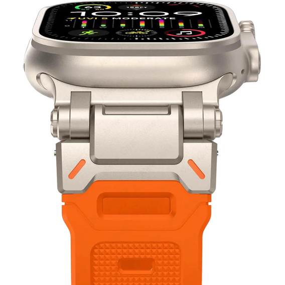 Pasek ERBORD ProTech do Apple Watch 1/2/3/4/5/6/7/8/9/10/11/SE Ultra 1/2/3 42/44/45/46/49mm, Pomarańczowy