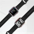 2w1 Etui + Szkło Hartowane do Apple Watch 7/8/9 45mm - Niebieski / Złoty