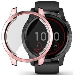 Etui z osłoną TPU do Garmin Venu 2 45mm/Vivoactive 4 45mm, Różowe