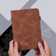 Etui do Lenovo Tab M9, With stand, flower, brązowe