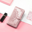 Etui z klapką do Oppo A40 / Oppo A40m, Mandala, różowe rose gold