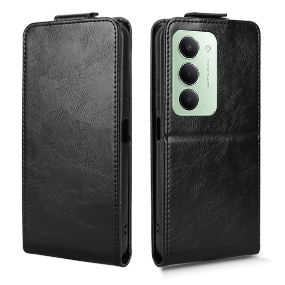 Etui z klapką do Xiaomi Redmi 15 5G / 4G, Flip Case, czarne