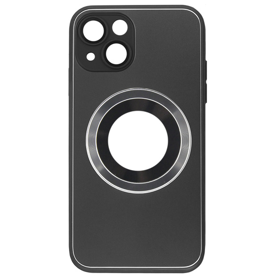 Etui do MagSafe do iPhone 13, Hole for Apple Logo, szare