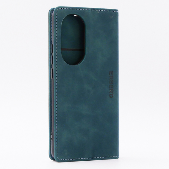 Etui do Oppo Reno 10 / 10 Pro, ERBORD Vintage portfel z klapką, niebieskie