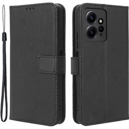 Etui z klapką do Xiaomi Redmi Note 12 4G, Wallet Smart Magnet, czarne