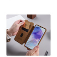 Etui z klapką NILLKIN do Samsung Galaxy A56 5G, CamShield Qin Pro, skórzane, czarne