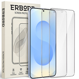 2x Szkło Hartowane do Samsung Galaxy S24+/S25+ Plus, ERBORD 9H Hard Glass, szybka