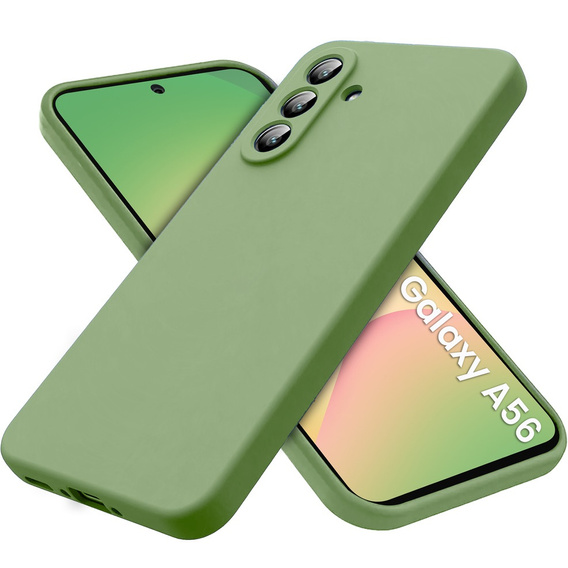 Etui do Samsung Galaxy A56 5G, Silicone Lite, zielone