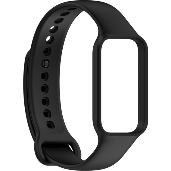 Pasek Silikonowy do Xiaomi Redmi Smart Band 2 / Xiaomi Smart Mi Band 8 Active, Czarny