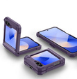 Etui pancerne do Samsung Galaxy Z Flip7 FE / Z Flip6, Dexnor, fioletowe