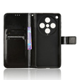 Etui z klapką do Oppo Find X8 Pro, Crazy Horse Wallet, czarne