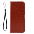 Etui z klapką do Infinix Note 30, Crazy Horse Wallet, brązowe