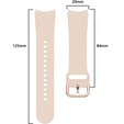 Pasek Silikonowy do Samsung Galaxy Watch 4/5/6/7 40/42/43/44/45/46/47mm, Różowy