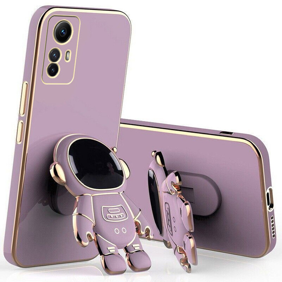 Zestaw Etui Electro do Xiaomi Redmi Note 12S, Astronauta, Czarne + Szkło