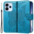 Etui z klapką do Oppo Reno 15 FS, Butterfly, niebieskie