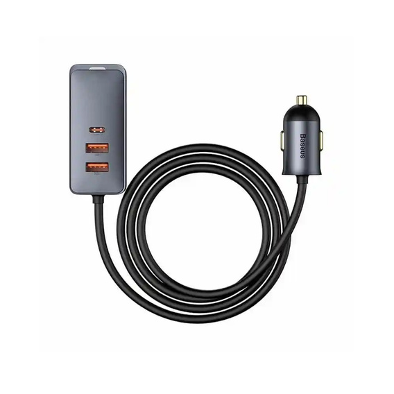 Baseus ładowarka samochodowa Share Together 2 w 1 PD 120 W - Szara