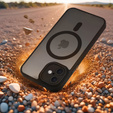 Zestaw Etui do iPhone 16, do MagSafe, ERBORD Matt Case, czarny + 3x Szkło na ekran