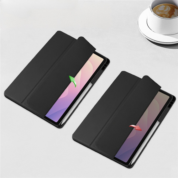 Etui do Samsung Galaxy Tab S11, Smartcase Hybrid, z miejscem na rysik, czarne