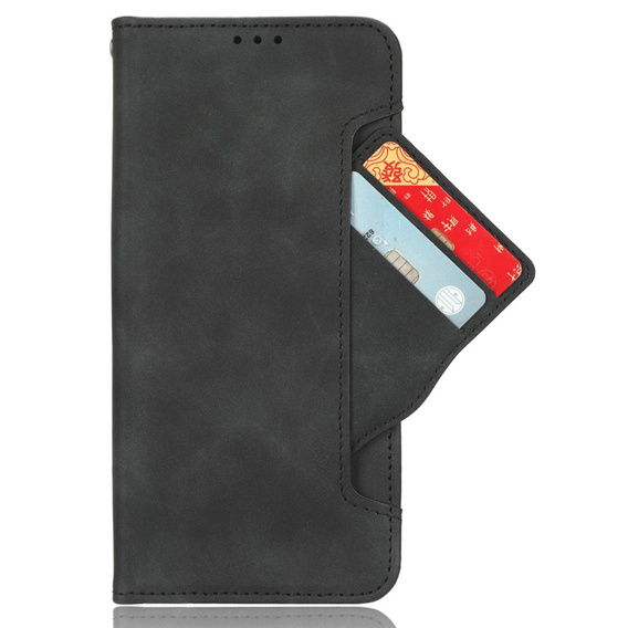 Etui z klapką do Vivo Y19s, Card Slot, czarne
