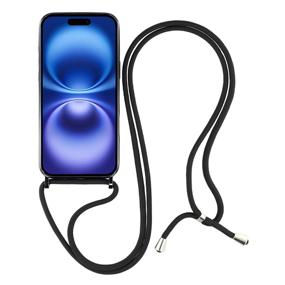 Etui do iPhone 17, Electro MagSafe, czarne + Smycz
