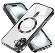 Etui do iPhone 16 Plus, Electro MagSafe, czarne + Szkło na ekran