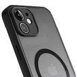 Etui do MagSafe do iPhone 11, Hybrid Matte Lens Pro, czarne + Szkło na ekran