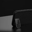 Etui do iPhone 16e, pancerne Nillkin, Carboprof Case, do Magsafe, czarne