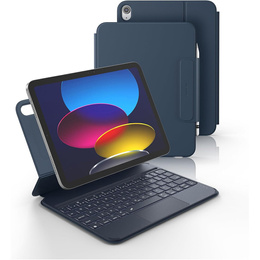 Etui z klawiaturą do iPad 11" 2025 A16 (11 gen.) / iPad 10.9" 2022 (10 gen.), Dexnor Magnetic Keyboard Touchpad, niebieskie