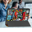 Etui do iPad Pro 11" 2024 (5 gen.), Smartcase, graffiti