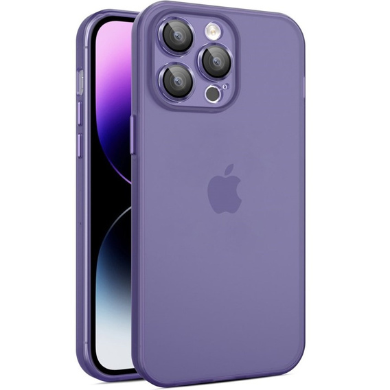 Etui Ultra Slim do iPhone 15, przezroczyste / fioletowe