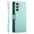Etui z klapką do Samsung Galaxy A36 5G, Wallet Zipper Pocket, zielone