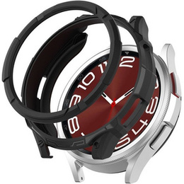 Etui z nakładką bezel ring do Samsung Galaxy Watch 6 Classic 43mm, Czarne