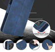 Etui z klapką do Motorola Edge 50 Pro, Card Slot, granatowe